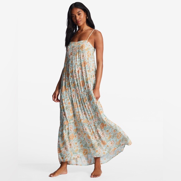 Billabong Flowy Floral Midi Dress - Picture 8 of 9
